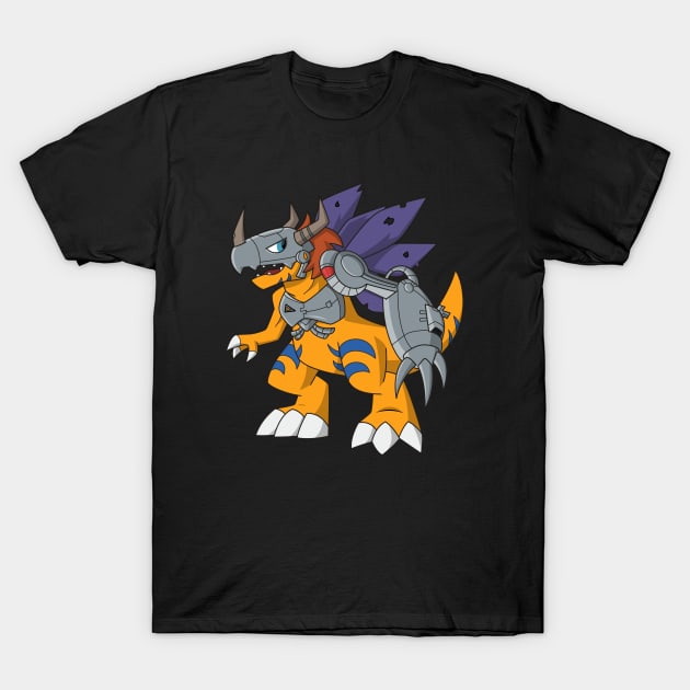 MetalGreymon T-Shirt by soldominotees